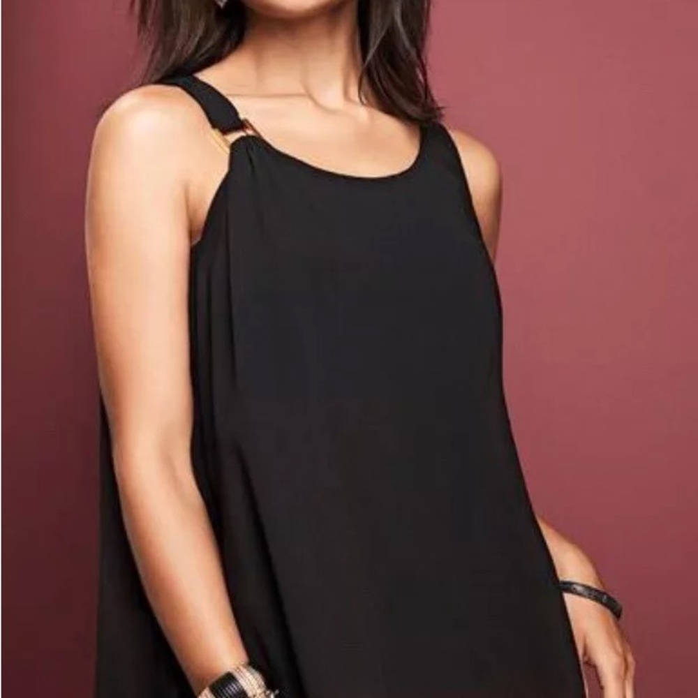 Chiffon Overlay w/Hardware Top